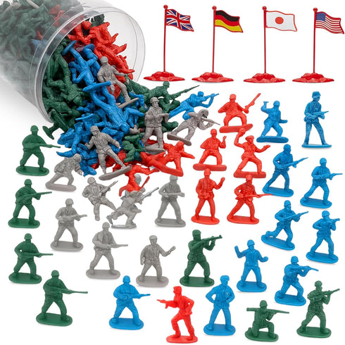 Liberty Imports Army Men Toy Soldiers Playset Bucket WWII Action Figures with