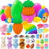 IJIGU 30 Pack Prefilled Easter Eggs with Toys, Bulk Mix 4 Sizes
