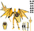 Pekuality T13 Figure & Titan 13 Toys Yellow3D Printed Action Figures Assembly CompletedMulti-Jointed