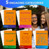 500 QUOKKA Conversation Cards Game - Kids Edition | Questions | Original Version | Share Thoughts - Fun Talking Board