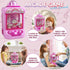 Claw Machine for Kids - Mini Vending Machine with Unicorn Toys, Candy Grabber Prize Dispenser, 20 Mini Plush Toys