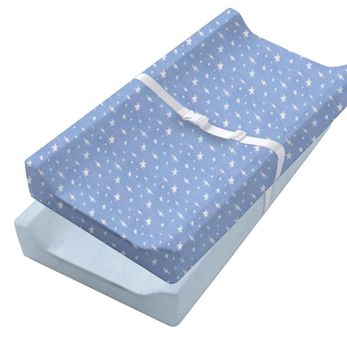 100% Muslin Changing Pad Cover Ultra Soft, Breathable, Secure Fit, Fade-Resistant Prints