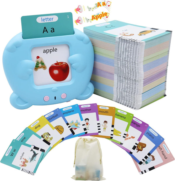 510 Words Alphabet Talking Flash Cards - Educational Interactive Toy for 3-8 Year Olds, Birthday Gifts for Kids