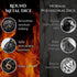 Metal DND Dice Set - Unique Round Hollow Orb Design for Better Rolling - Cthulhu Metal Dice for RPG (Black Gold)