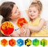 Set 12 Onyoloy Liquid Sensory Soft Gel Toys - of - Hexagonal Sensory Fidget Toys, Water Sensory Toys for Nursery