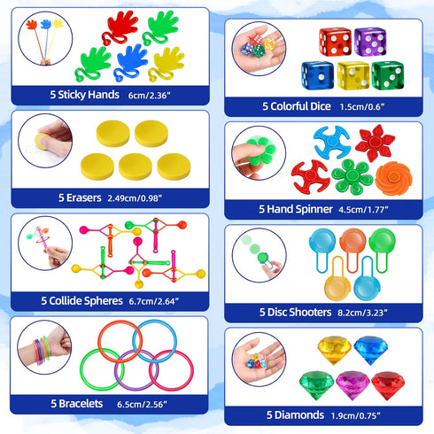 Amy&Benton 500pcs Carnival Prizes - Pinata Filler for Kids Party Favor Bags, Birthday Small Toys for Classroom Gift Bags