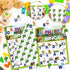 Animal Bingo Game for Toddlers and Adults, 24 Players Animal Bingo Cards, Jungle Safari Party Game for Family