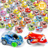 50 Pcs Mini Pull Back Toy Cars, Party Favors for Kids, Small Racing Car Carnival Prizes, Birthday Toys for Girls Boys