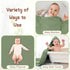 100% 32x32 Inch 2 Pack Organic Cotton Muslin Baby Hooded Towels Soft & Absorbent Baby Hooded Towel Wrap for Boys