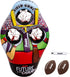 Franklin Sports Kids Football Target Toss Game, Inflatable Throwing Target Toy with Soft Mini Footballs