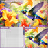 500 Piece Jigsaw Puzzle, Flower Hummingbird Puzzle for Adults, Birthday Party Fun for Family and Kids