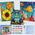 Kids Paint By Number Kits Age 8-12, 3 Pack 8x10 Inch Framed Canvas with 24 Acrylic Paint Pots, 6 Brushes