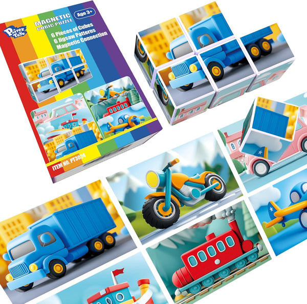 Pairez Toys Magnetic Tiles Building Blocks, 1.65 inch Magnetic Cubes Toys, STEM