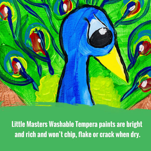 Handy Art Little Masters Washable Tempera Paint, 64 Fl Oz (Pack of 1), Brown