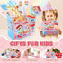 Golray 66Pcs Cat Toys for Kids, 3 In 1 Pet Pretend Play Toys with Cat Figurines, DIY Cat Tree & Playground
