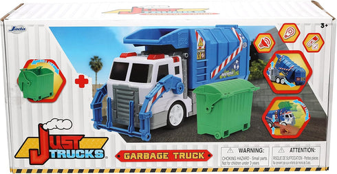 16-Inch Jada Just Trucks Garbage Vehicle - Free-Wheeling Toy for Kids and Adults