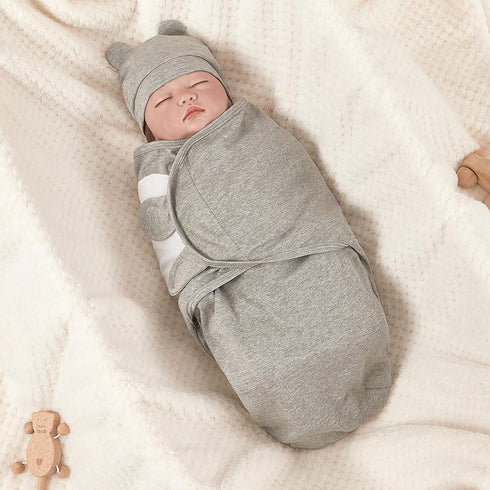 ATONGQI 3-Pack 0-3 Organic Baby Swaddle Sleep Sacks - Newborn Swaddle Sack - Ergonomic Baby Swaddles Months (Grey)