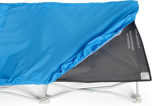 Regalo My Cot Pals Small Portable Toddler Bed, Raccoon, Blue, 48x24.5x9 Inch (Pack of 1)