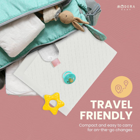 (30x18) 50-Pack Organic Cotton Disposable Changing Pad Liners | XL-Large Hypoallergenic Super Soft Ultra Absorbent