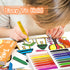 18 Triangle Jumbo Crayons for Toddlers, Colors Mess Free Unbreakable Crayon Gifts, Easy to Hold Washable Crayons