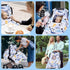 THE KENKYO Car Seat Cover for Babies, Breathable Carseat Cover for Boys Girls, Kick-Proof Infant Car Seat Canopy