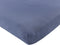 Hudson Baby Unisex Baby Cotton Fitted Crib Sheet, Heather Navy, One Size