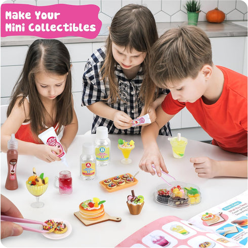 12 Set, Set 8-13, 8 9 10, Making Miniature Food Toys DIY, Resin Play, NOT Edible, Kitchen Mini Pretend Play Food