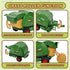 Set yset 3-7 Peagprav Farm Tractor Toys Bale Haying Round Baler with Barn, Farmer,Cow,Farm Tools,Tree Farm Tractor Pla