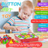 Geekper 96 PCS Button Art Toys for Toddlers, Color Matching Mosaic Pegboard Early Learning Educational Toys for Kids