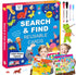 Preschool Learning Activities - Search and Find Books for Kids 3-6, Reusable Game with 16 Themes for Educational Fun