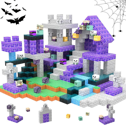 100 3 4 5 6 7 8 Magnetic Blocks Pcs Building Toys Gifts Construction Toys for Year Old Boys & Girls, STEM Montessori