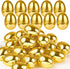 TURNMEON 24 Pack Golden Easter Eggs Empty, 2.36" Shiny Metallic Plastic Easter