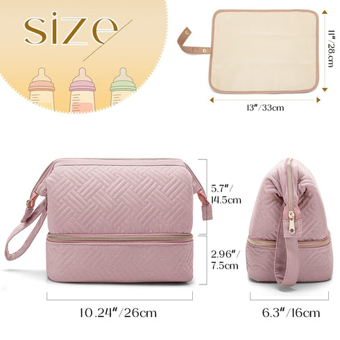 Breast Pump Tote Bag Bundle with Waterproof Mat