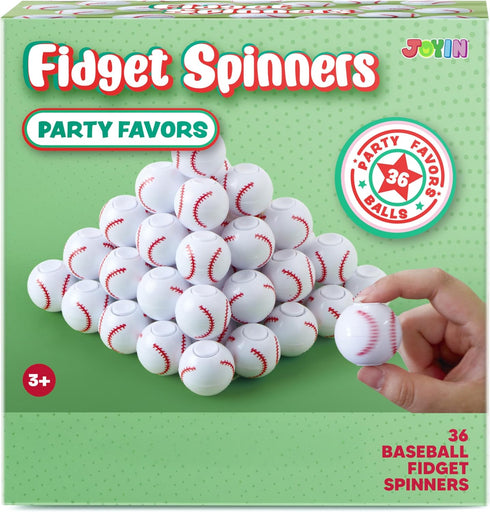 72 Pack JOYIN Baseball Fidget Spinners for Kids, Baseball Party Favors, Fidget Toys Bulk, Stress Balls, Easter Egg
