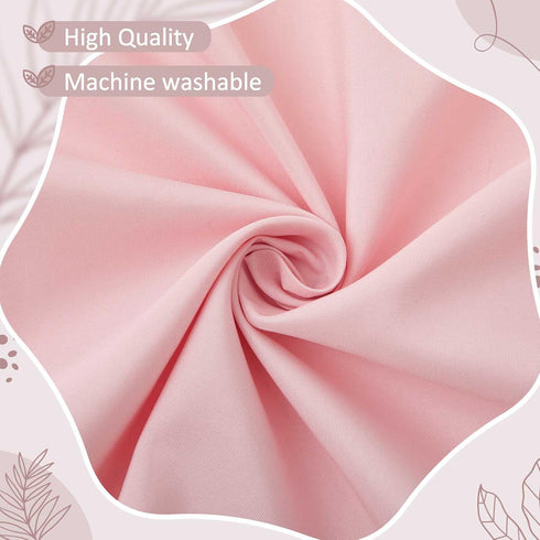 Hahafelt 28"x 52" 14" 4-Sided Pink Scalloped Crib Skirt with Drop Pleated Dust Ruffle with Split Corners for Baby Boys