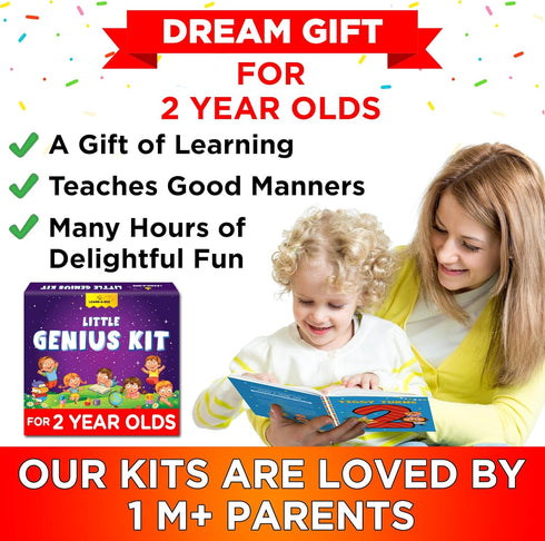 2 2 (1 Set) Learnabee Toys for Year Old Boys/Girls | Gift for Year Old Kids | Board Books and Fun Activities |Learning