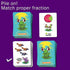 24 72 10 Froggy Fractions Math Games for Fourth Grade and up, Fraction Manipulatives Proper, Improper, and Mixed