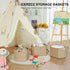 15"x11"x9.5", 3 Packs, ICERZCZ Decorative Storage Baskets for Organizing Shelves, Toy Basket for Nursery, Woven Cotton
