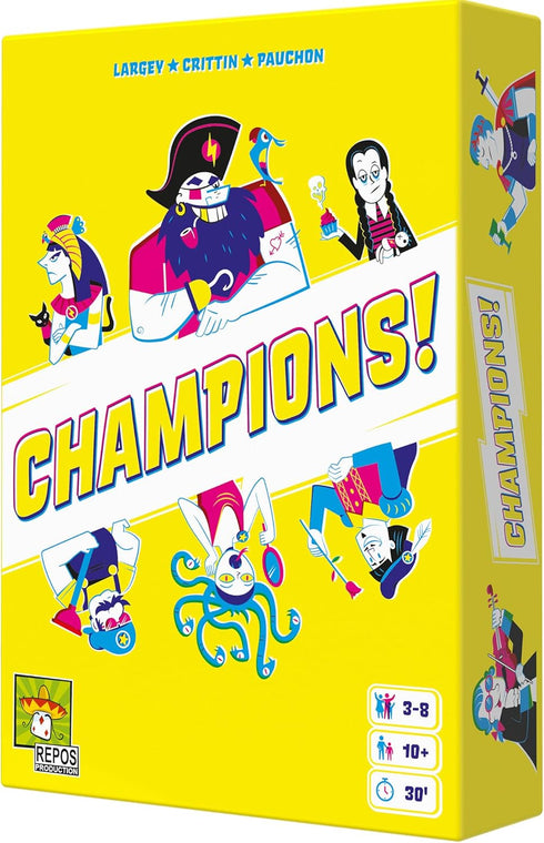 Champions! Party Game - Zany Dueling Game for Family Game Night, Fun for Kids and Adults, Ages 10+, 3-8 Players