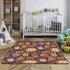 GuoChe Seamless Cozy 50'' 50'' Halloween Food - Themed Pattern Soft Thick Baby Gym & Activity Mat for Floor Breathable