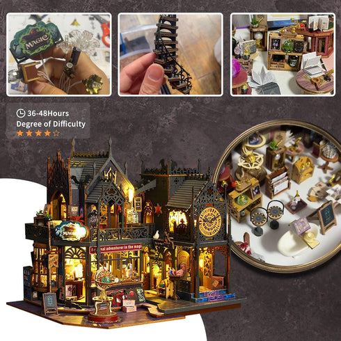 Creative Miniature Dollhouse Kit with Furniture - Holo Magic City