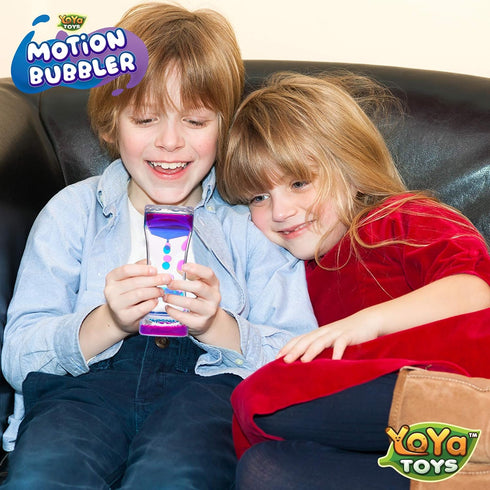 YoYa Toys Liquimo - Liquid Motion Bubbler 1 Pack, Sensory Fidget Toy for Kids & Adults, Hourglass Bubble Timer