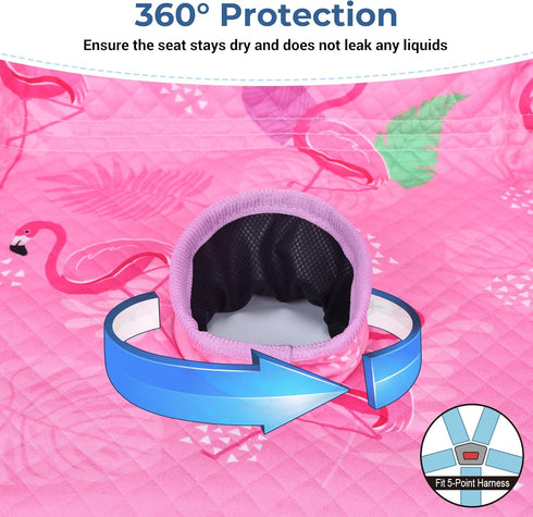 COOLBEBE 2 Pack Infant Car Seat Protector for Potty Training, Dry Waterproof Car Seat Liner Toilet Training for Baby
