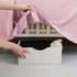 100% 400 Count 52"X28" 14" Crib Skirt Dust Ruffle, Egyptian Cotton Thread Soft Breathable Crib Bedding Skirt for Baby