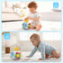 Sewovvmu 1-3 1 2 3 Musical Montessori Toys, Cube Sensory Toys for Toddlers with Light-up, Baby Busy Educational