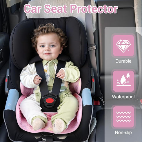 Piddle Pad Car Seat Liner, Waterproof Soft Car Seat Protector for Potty Training, Travel-Friendly Baby Toddler Carseat