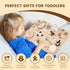 Pithfor Wooden Montessori Busy Board, Montessori Sensory Activity Board Toys for Kids Toddler Baby Boys Girls