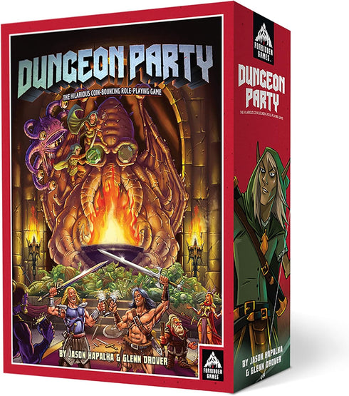 Forbidden Games: Dungeon Party - Premium Edition Coin Bouncing Role-Playing Card Game, Ages 10+, 1-6 Players