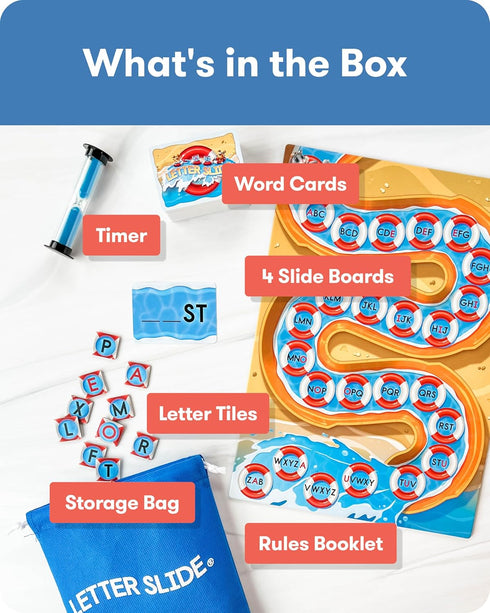 2-4 7 SimplyFun Letter Slide - Enhance Vocabulary and Language Skills with This Educational Game, Focused on Spelling