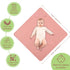 100% 32x32 Inch 2 Pack Organic Cotton Muslin Baby Hooded Towels Soft & Absorbent Baby Towels for Newborn for Boys